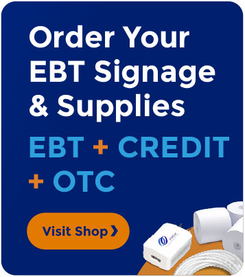 Order Your EBT Signage & Supplies. EBT and Credit and OTC